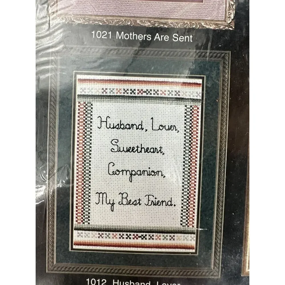 Vintage Sandi Phipps Mother Husband Lovers #86 Counted Cross Stitch Kit 4 Design